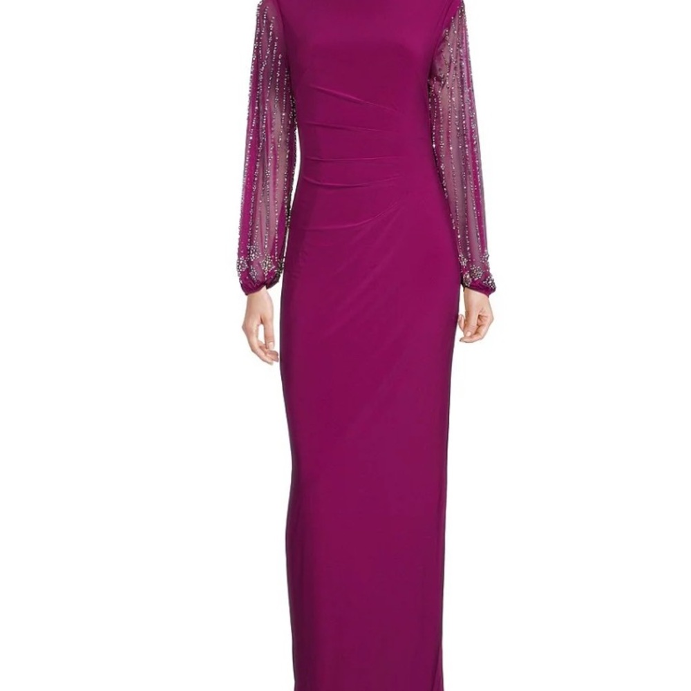 Elegant Purple Evening Gown